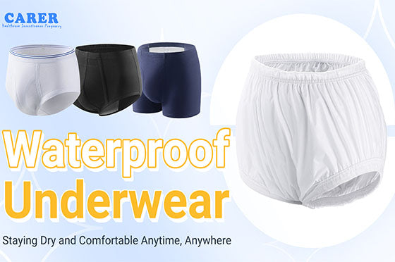 Adult Incontinence Underwear Women Waterproof Underwear for Men Leak Proof  Underwear Rubber Pants for Adults Incontinence Washable Plastic Pants for
