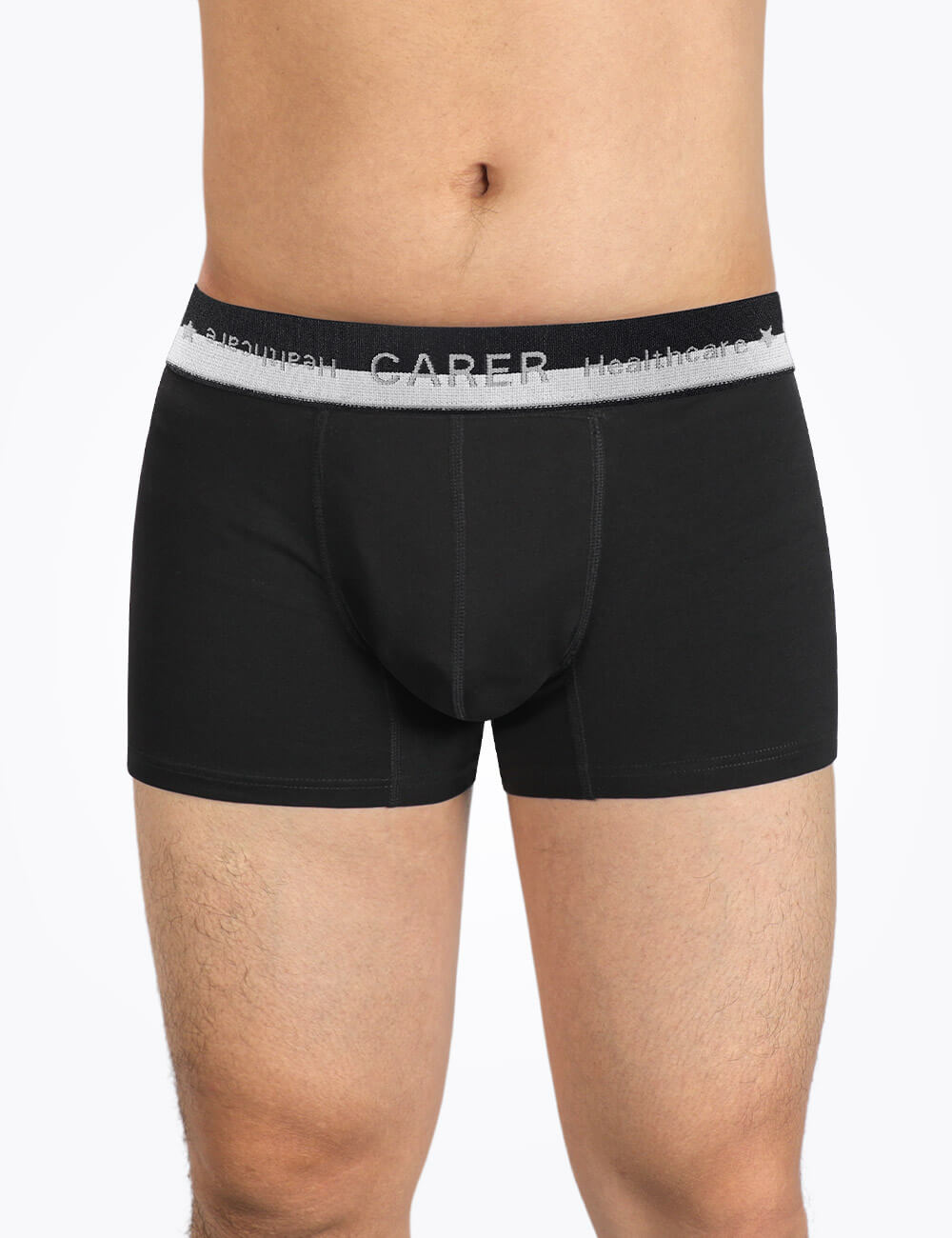 CARER Men's Incontinence Underwear 3-Pack - Washable Bladder Control Briefs  with Absorption Area - Cotton Boxer Briefs