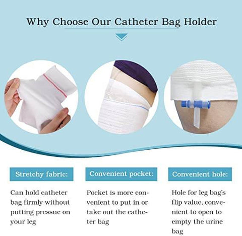 Washable Catheter Leg Bag Holder