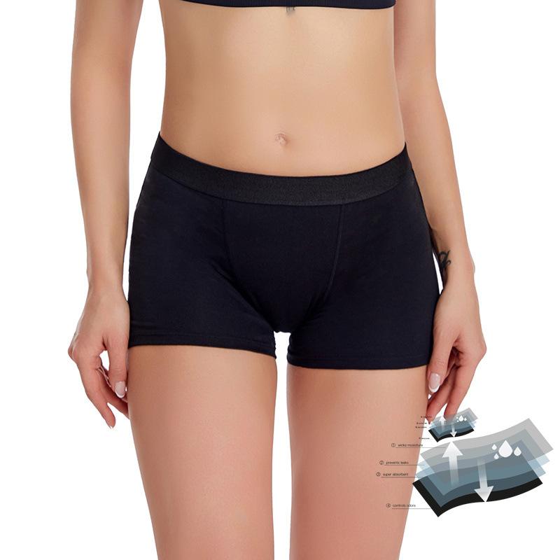 Washable Absorbent Urine Incontinence Underwear for Women, High Waist  Panties for Bladder Leakage Protection 60ML, 3 Pack(Small,Black-Black-Beige)