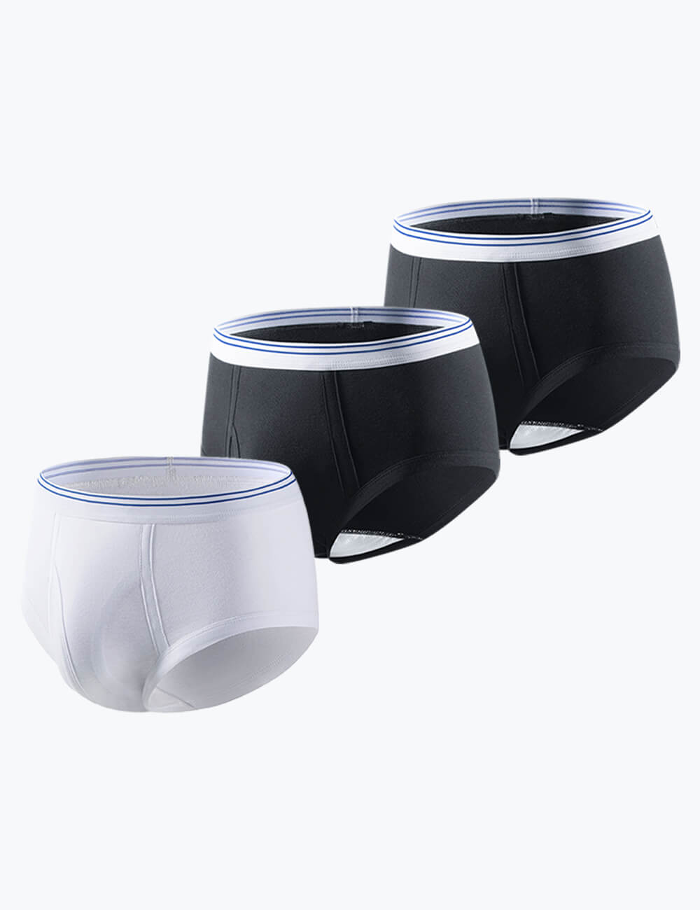 Men's Resuable Waterproof Briefs with Fly for Moderate Incontinence ...
