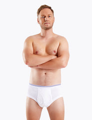 Men's Washable Incontinence Briefs with Fly - M65