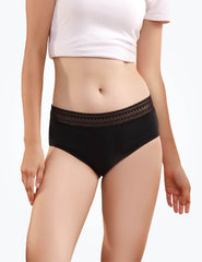 Lace Midi Briefs for Pee Proof or Period - P18