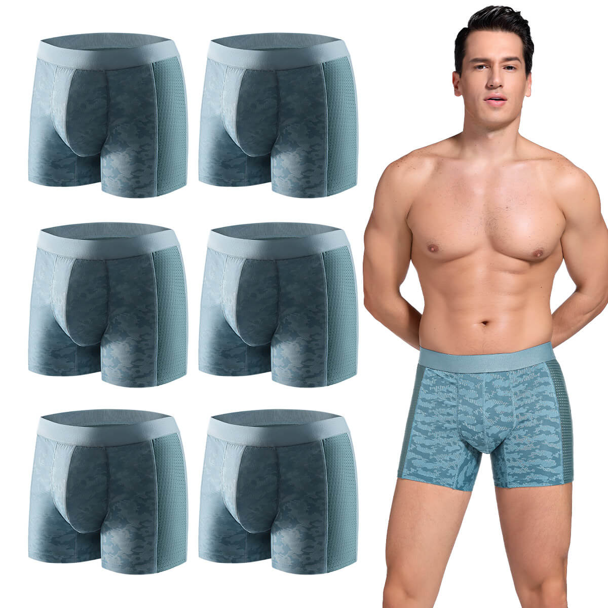 Reusable Incontinence Boxer Briefs with Pouch - M74